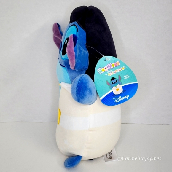STITCH 🎶 Elvis Stitch 10" Blue & White HugMees Disney X Squishmallow NWT - Picture 2 of 9